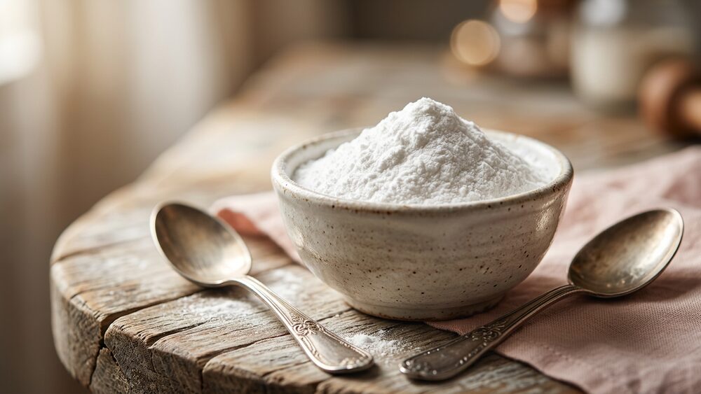 Baking soda in a bowl